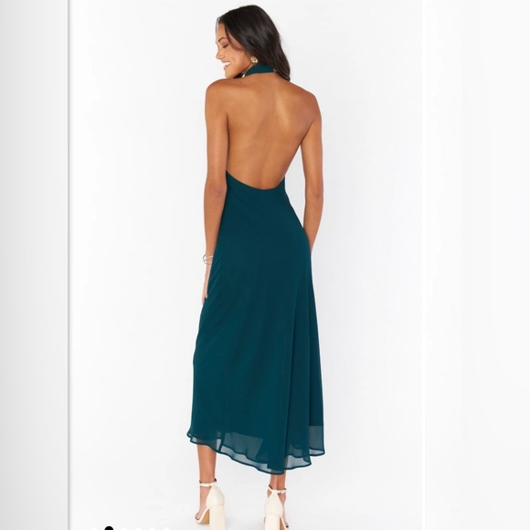 Show Me Your Mumu Jasmine Halter Midi Dress XS - Picture 2 of 7